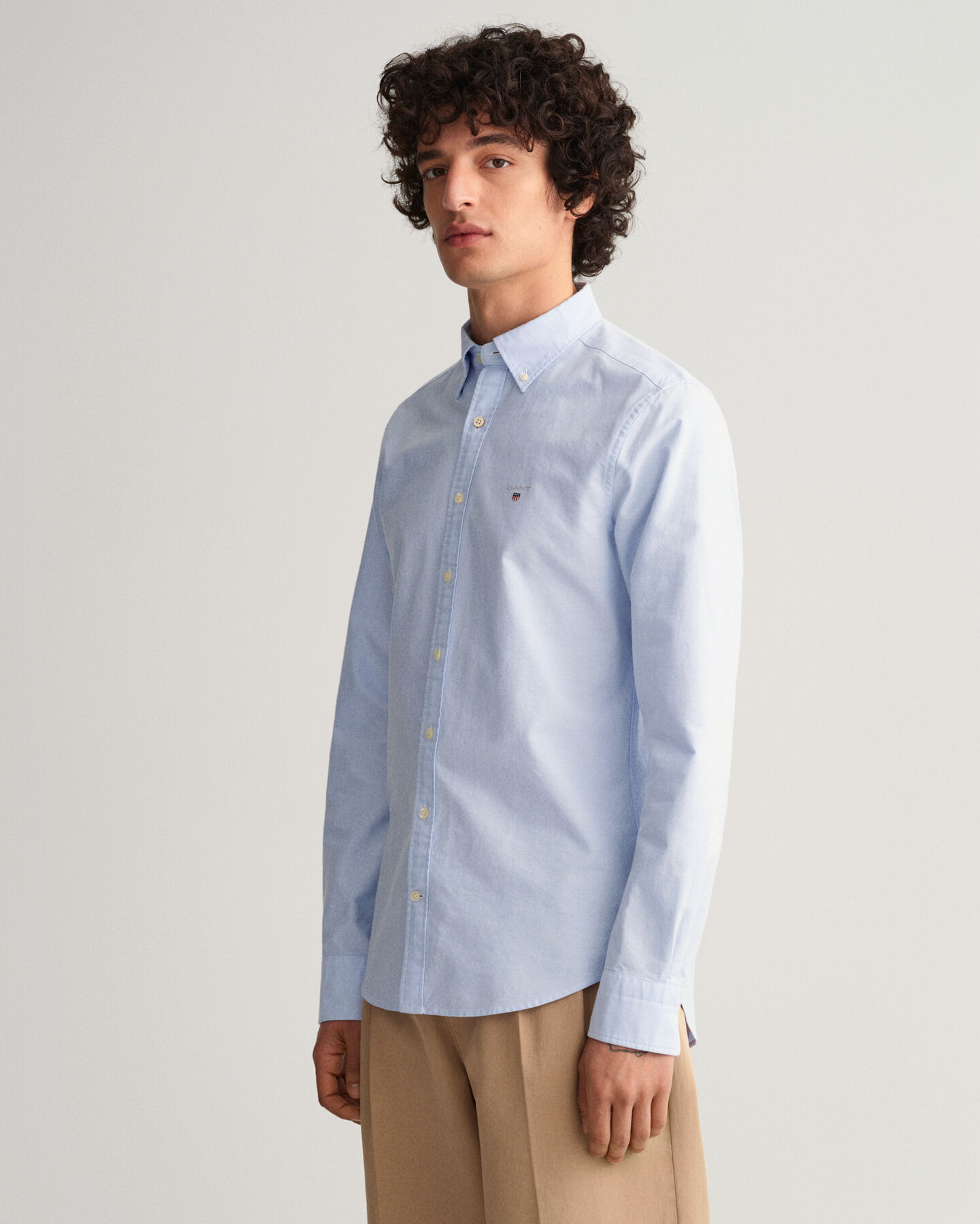 Slim fit ‑mitoitettu oxford-paita