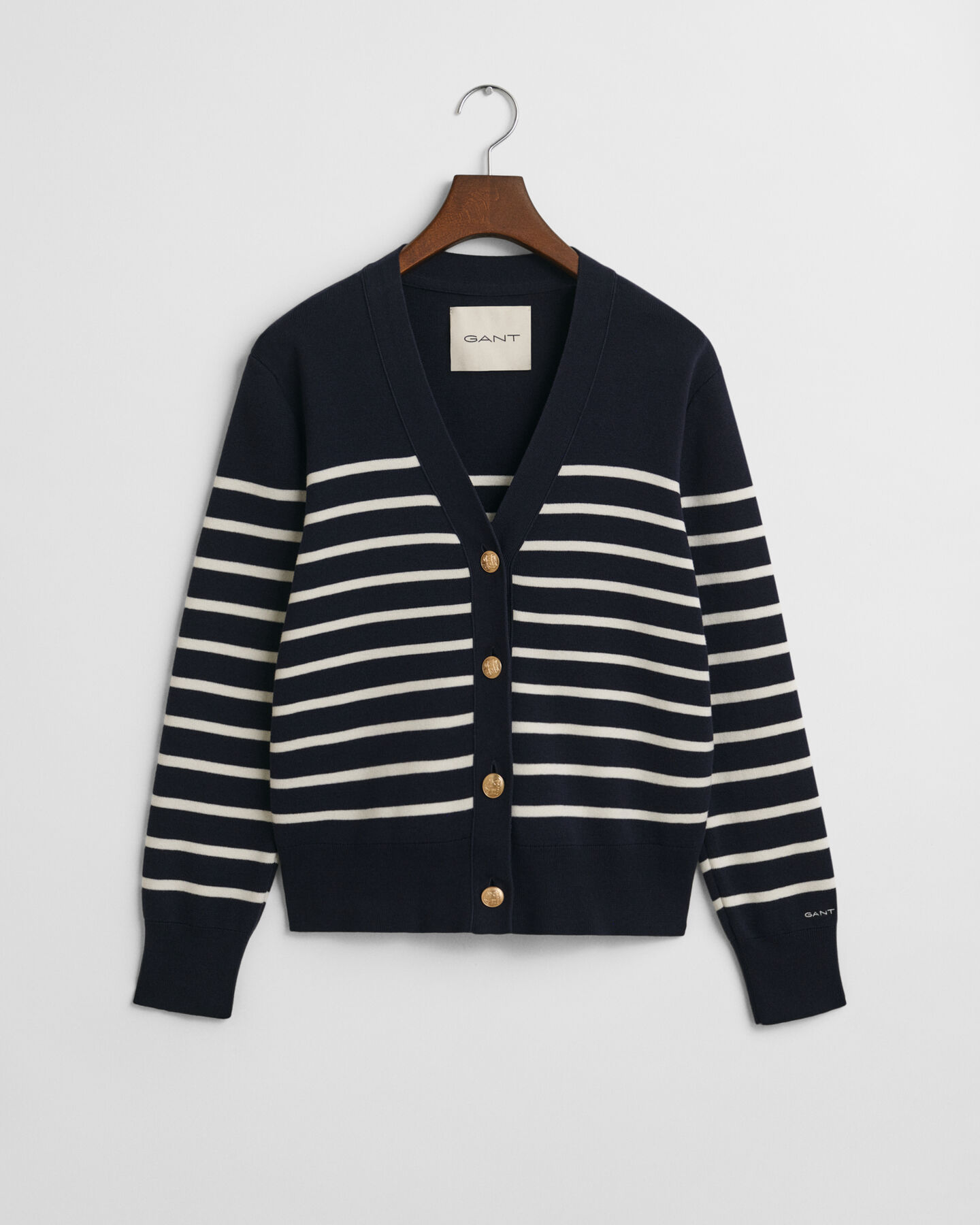 Raidallinen puuvillaneuletakki