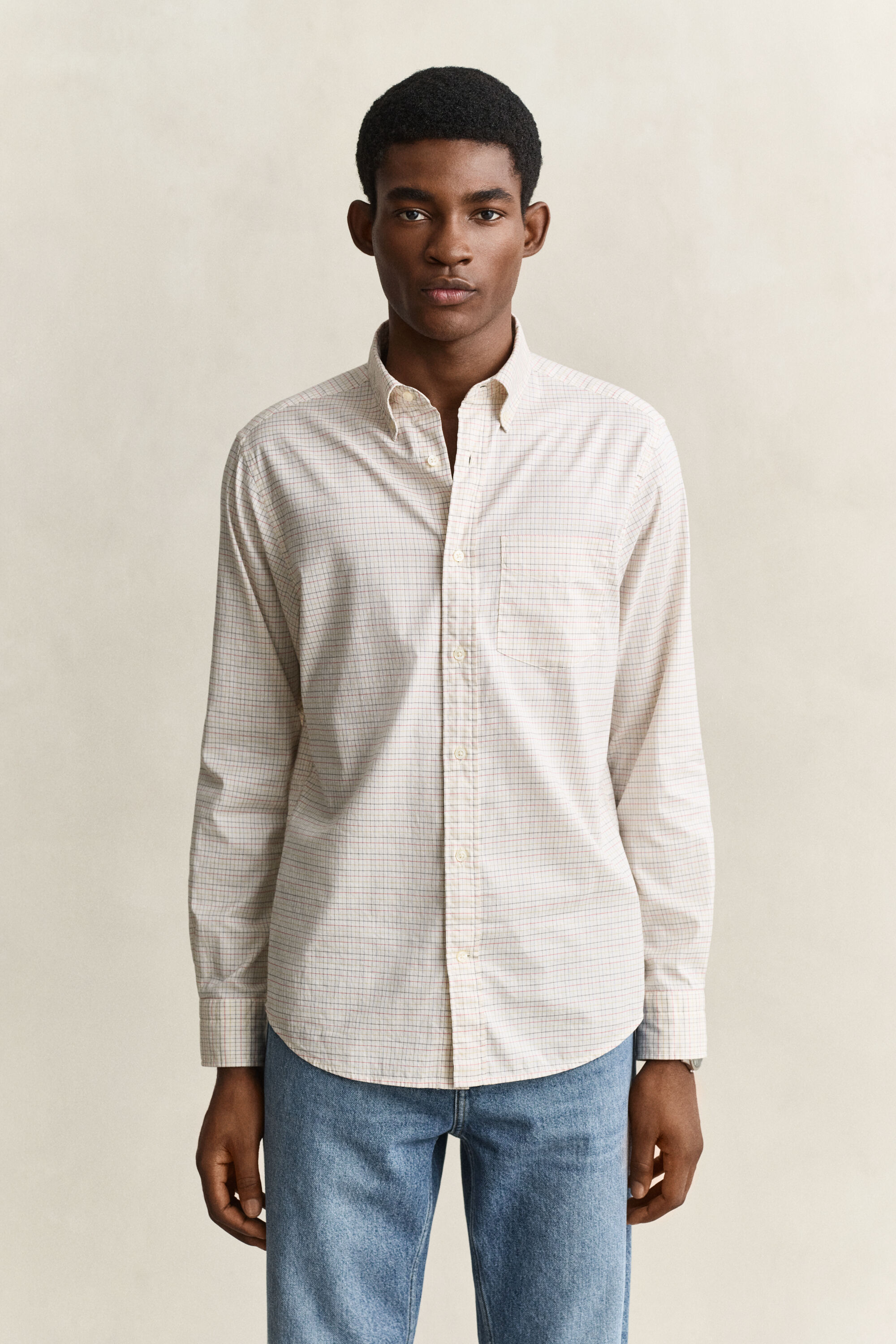 Ruudullinen Gant x Yale-oxford-paita