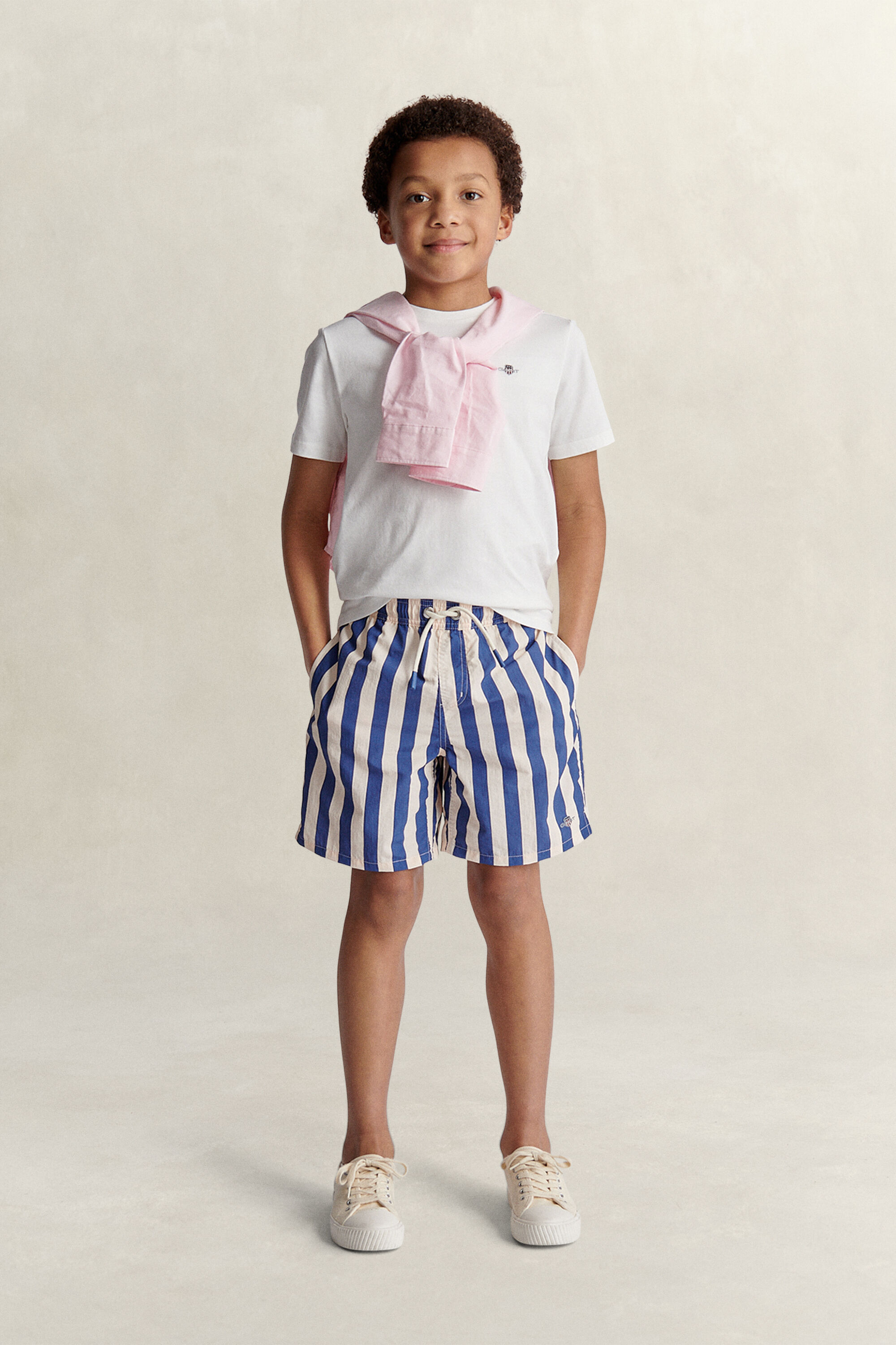 Teen Boys ‑malliston raidalliset uimashortsit