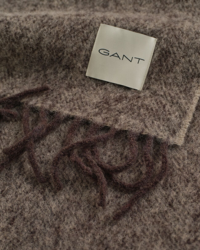 Kalanruotokuvioinen mohair-alpakkavillahuivi