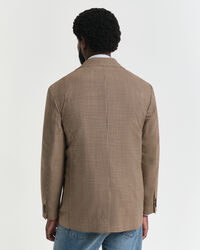 Relaxed fit ‑mitoitettu gingham-ruudullinen bleiseri