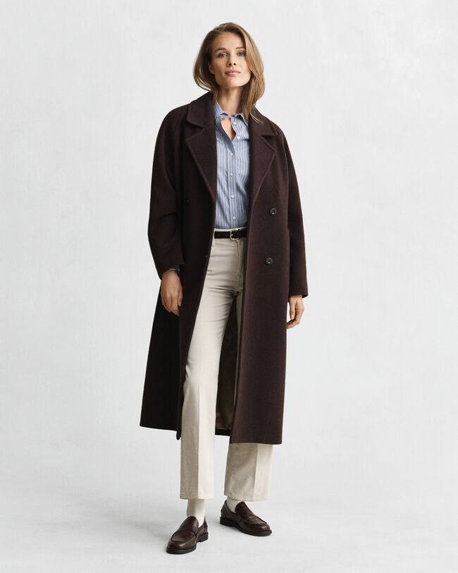 Regular fit ‑mitoitettu raidallinen popliinipaita