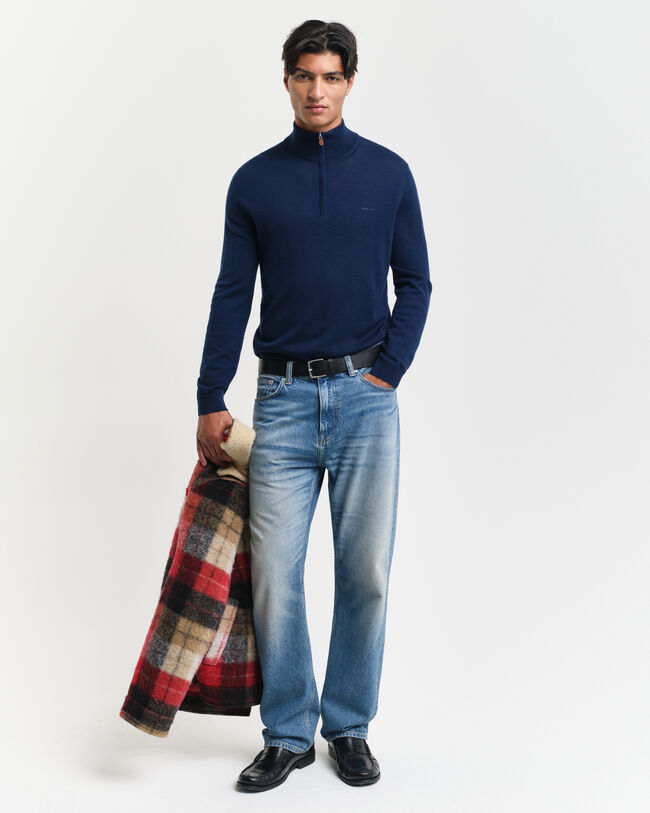 Ohut merinovillaneule, vetoketjukaulus