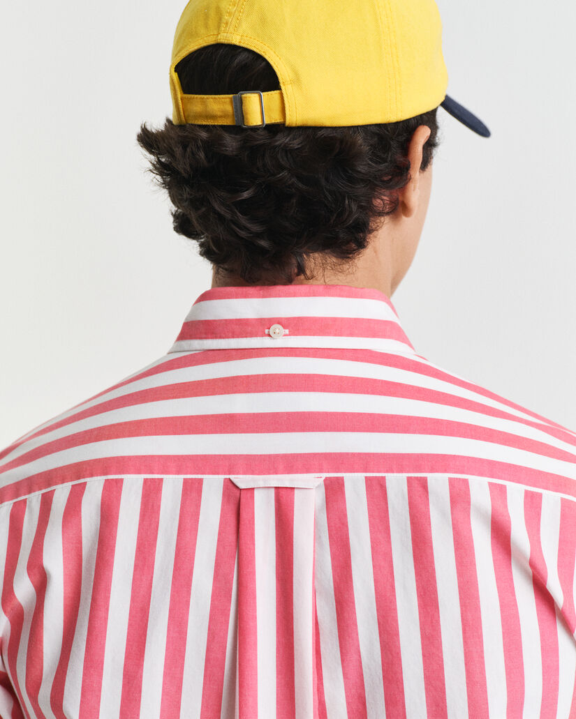 Regular&nbsp;fit ‑mitoitettu klassinen popliiniraitapaita