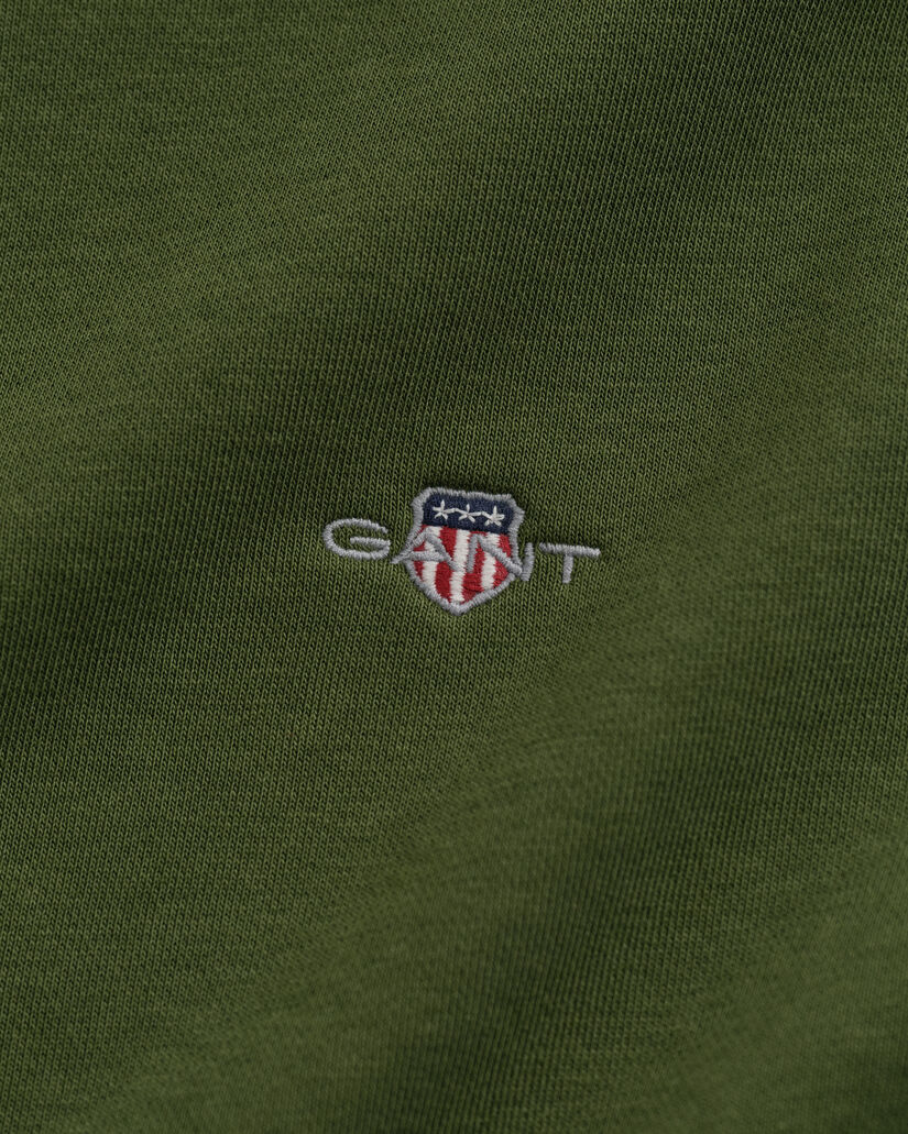 Shield‑collegepaita, jossa vetoketju pääntiellä