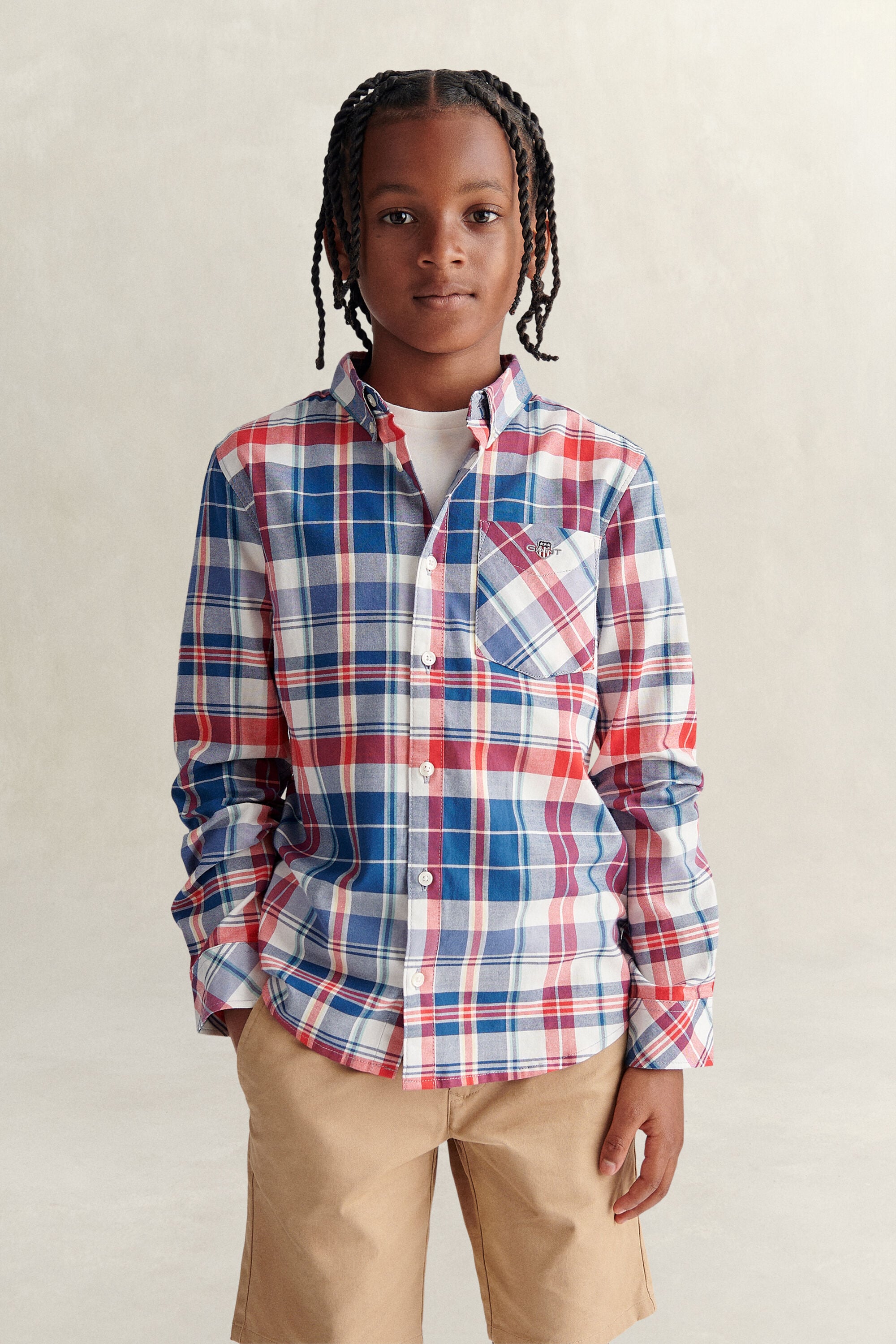 Teen Boys ‑malliston ruutupaita