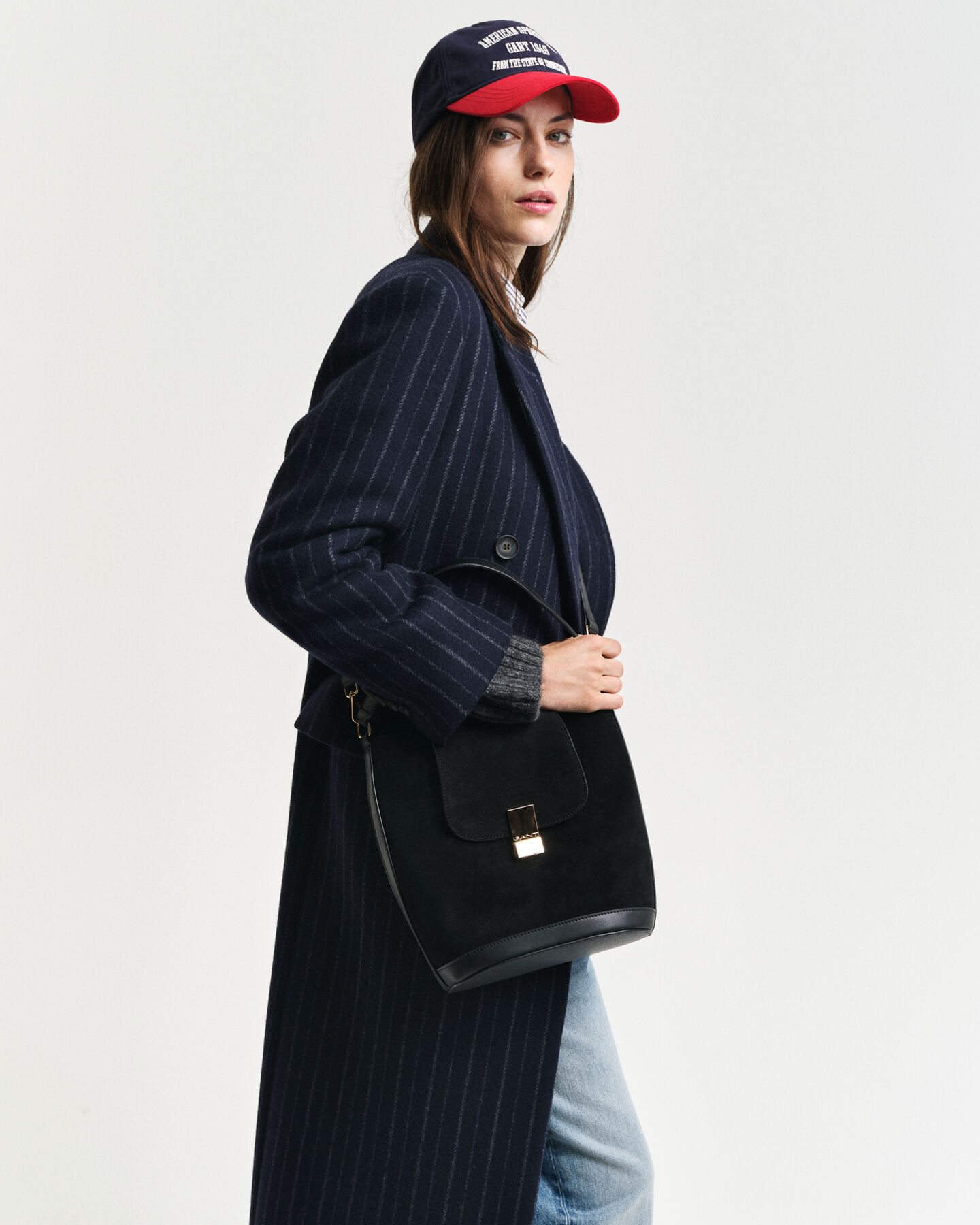 Mokkanahkainen ämpärilaukku