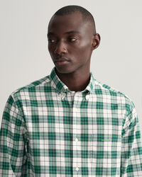 Regular fit ‑mitoitettu ruudullinen oxford-paita