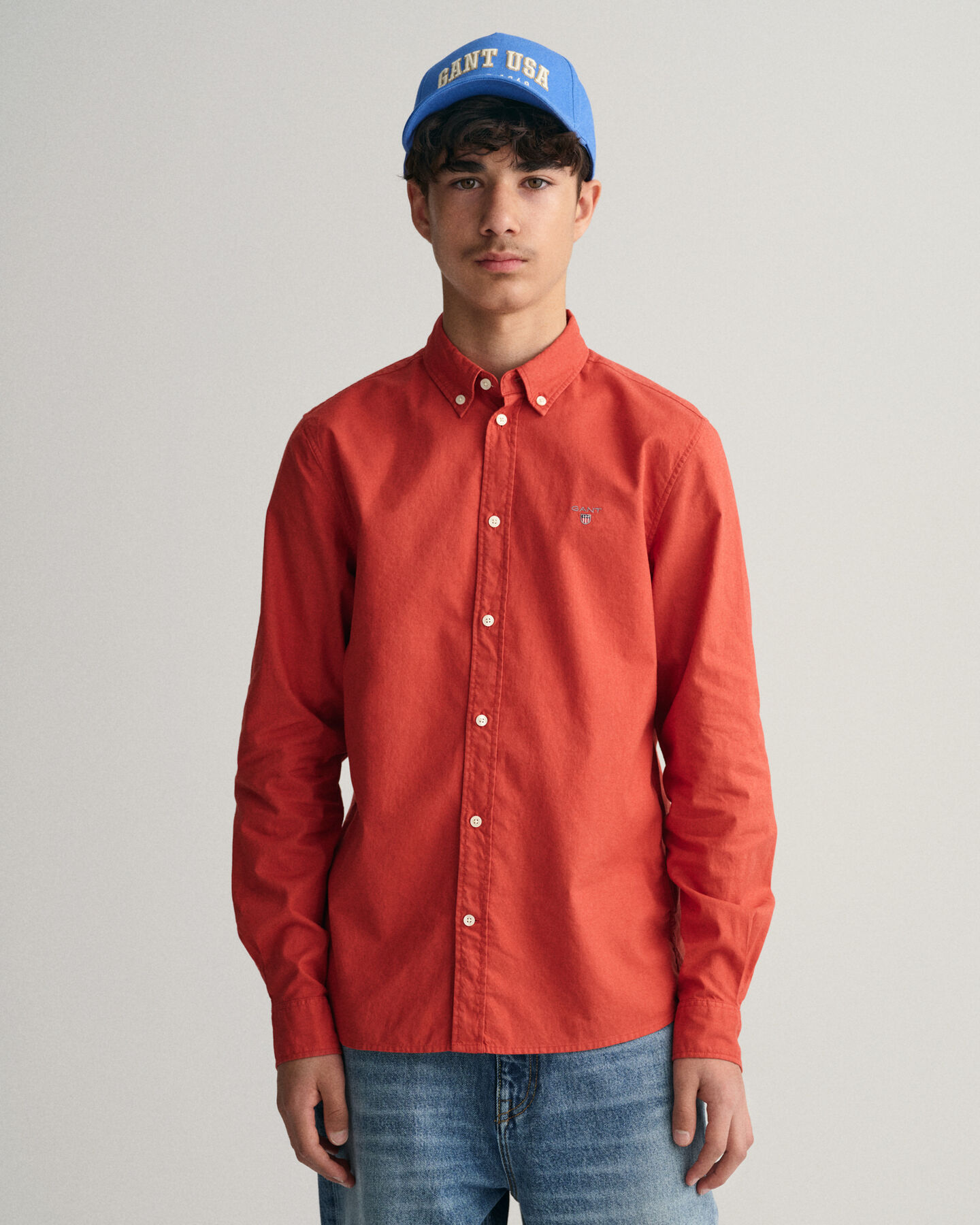 Teen Boys ‑malliston puuvillainen tvillipaita