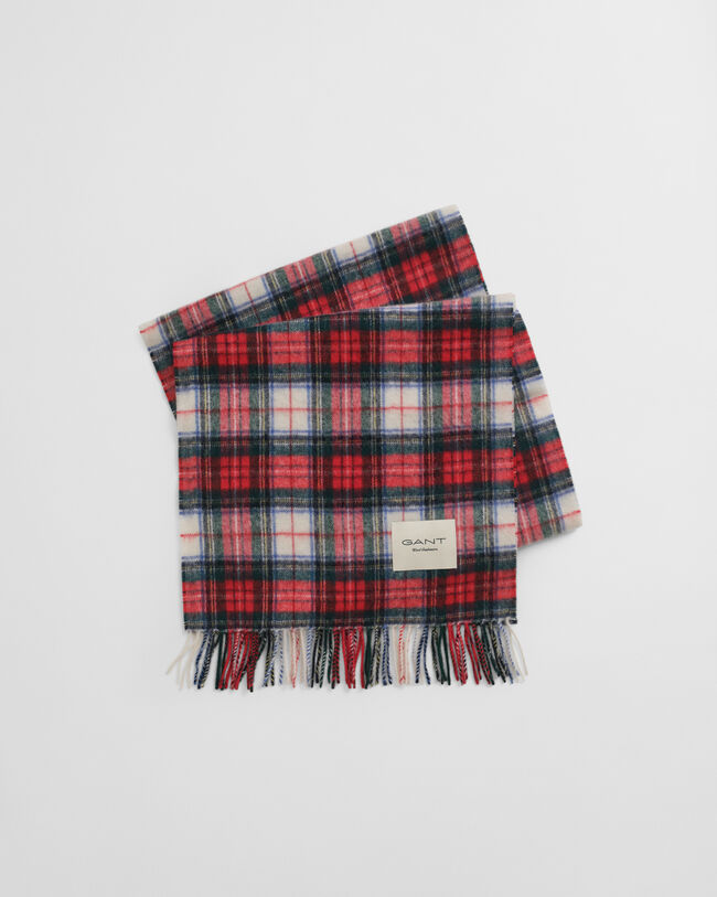 Skottiruudullinen kašmirsekoitehuivi