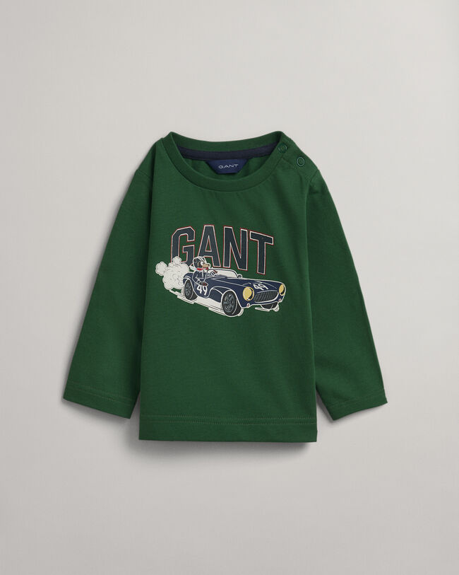 Baby Boy ‑malliston pitk&auml;hihainen Driving Dog ‑t‑paita