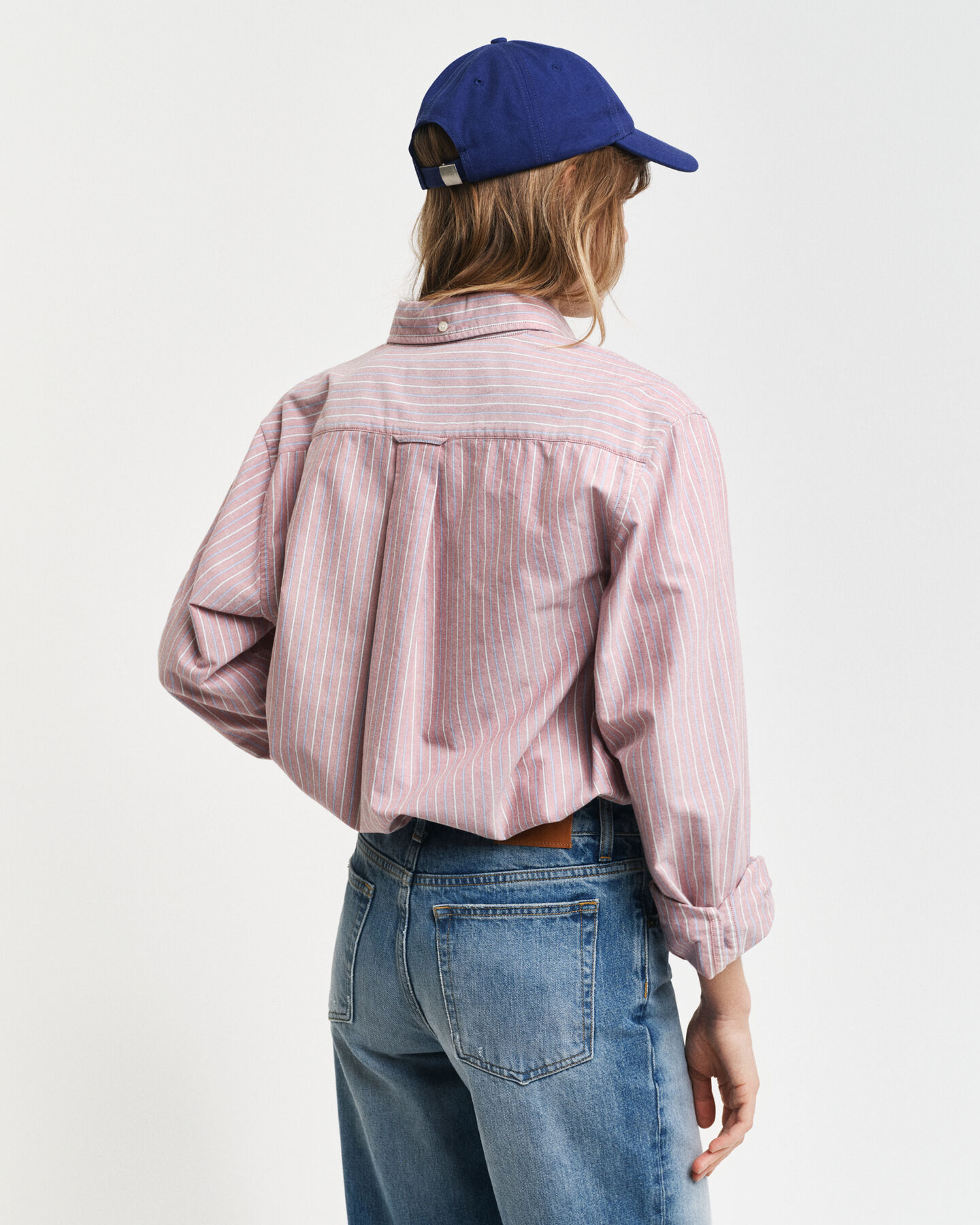 Regular&nbsp;fit ‑mitoitettu raidallinen klassinen oxford-paita