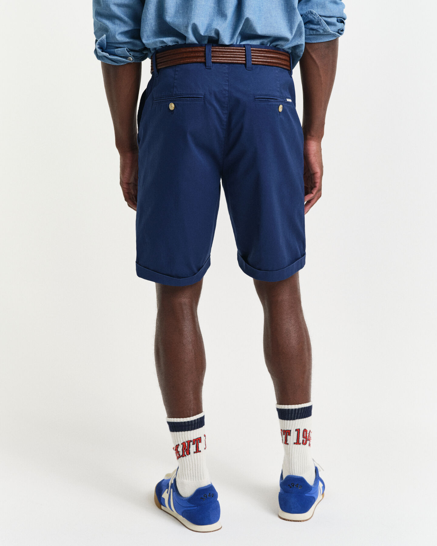 Regular fit ‑mitoitetut Sunfaded-chinoshortsit