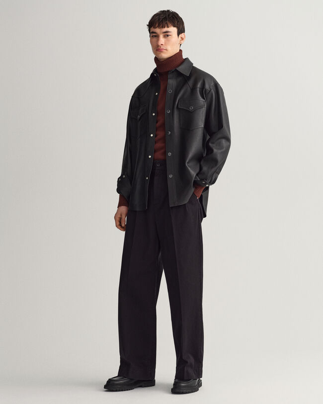 Relaxed fit ‑mitoitettu Rodeo-nahkapaita