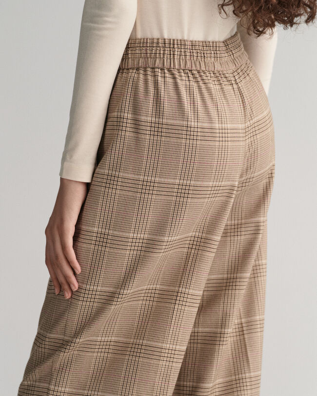 Relaxed fit ‑mitoitetut helposti puettavat ruutuhousut