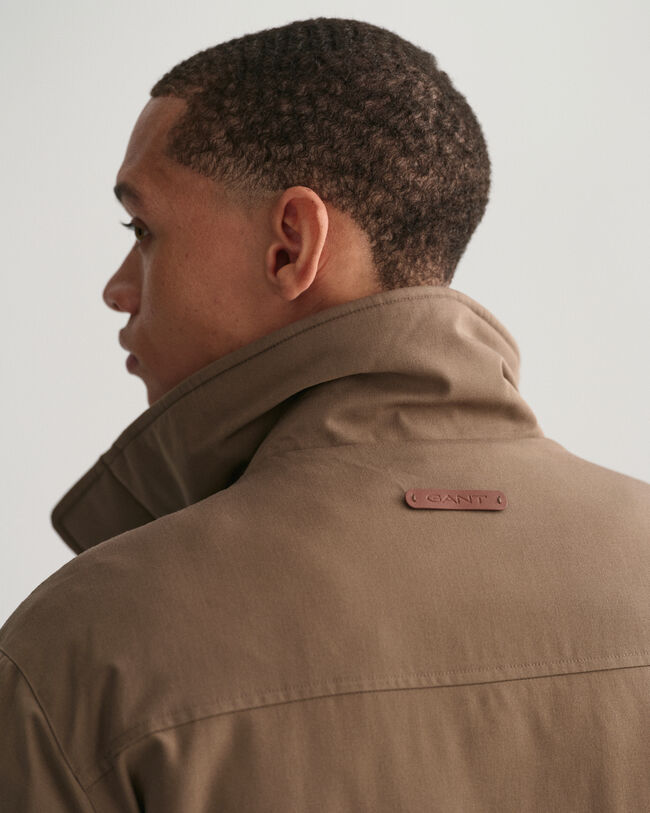 Topattu flanellikankainen maastotakki