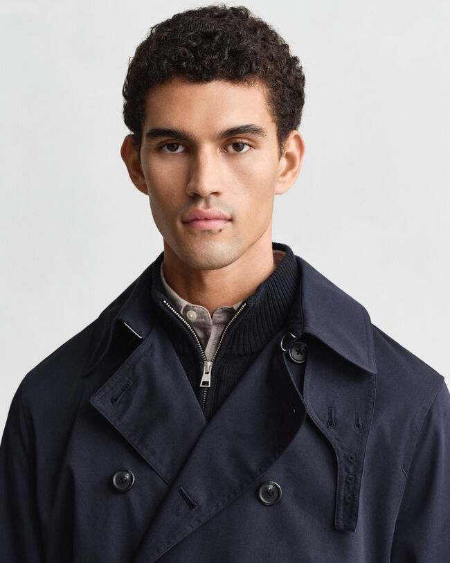 Puuvillasekoitteinen trenssitakki