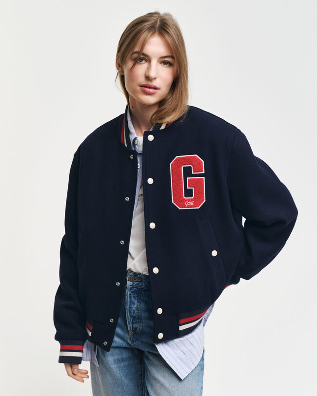GANT Varsity Jacket ‑villasekoitetakki
