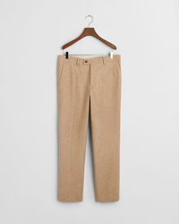 Slim&nbsp;fit ‑mitoitetut kalanruotokuvioiset puvunhousut