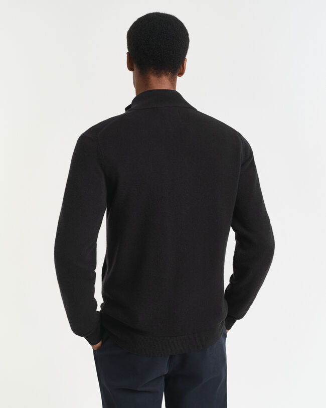 Vetoketjullinen neuletakki ohutta lampaanvillaa