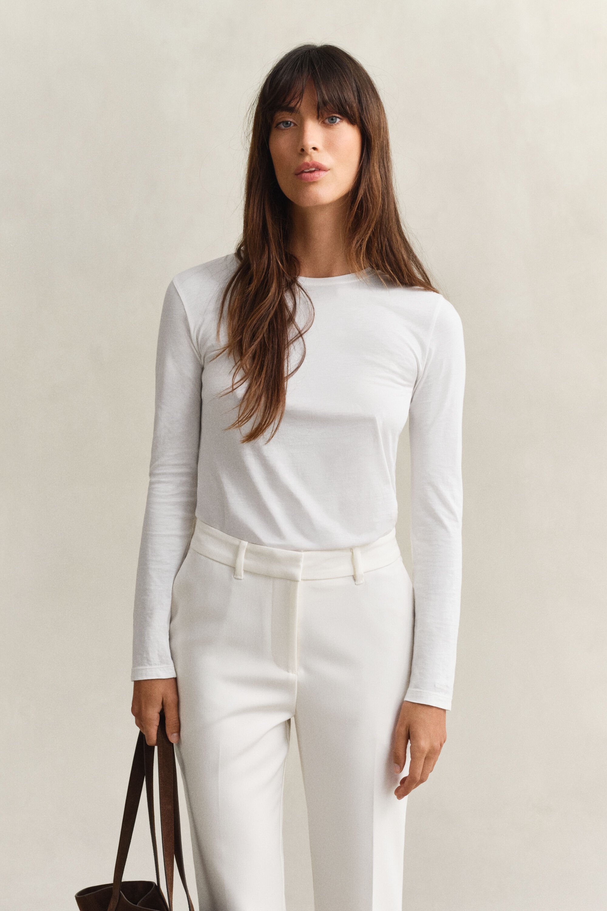 Pitkähihainen puuvilla-t‑paita