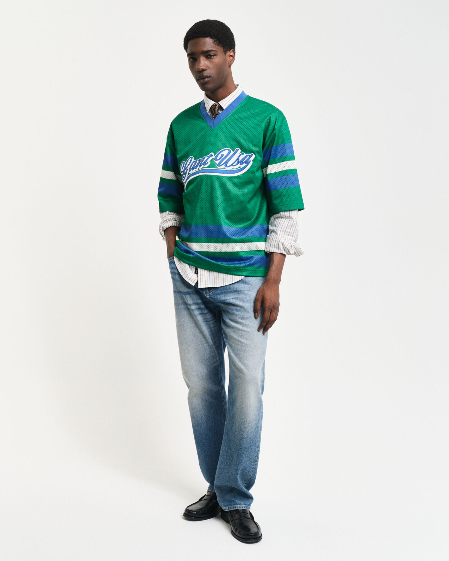 Verkkokankainen lyhythihainen urheilupaita