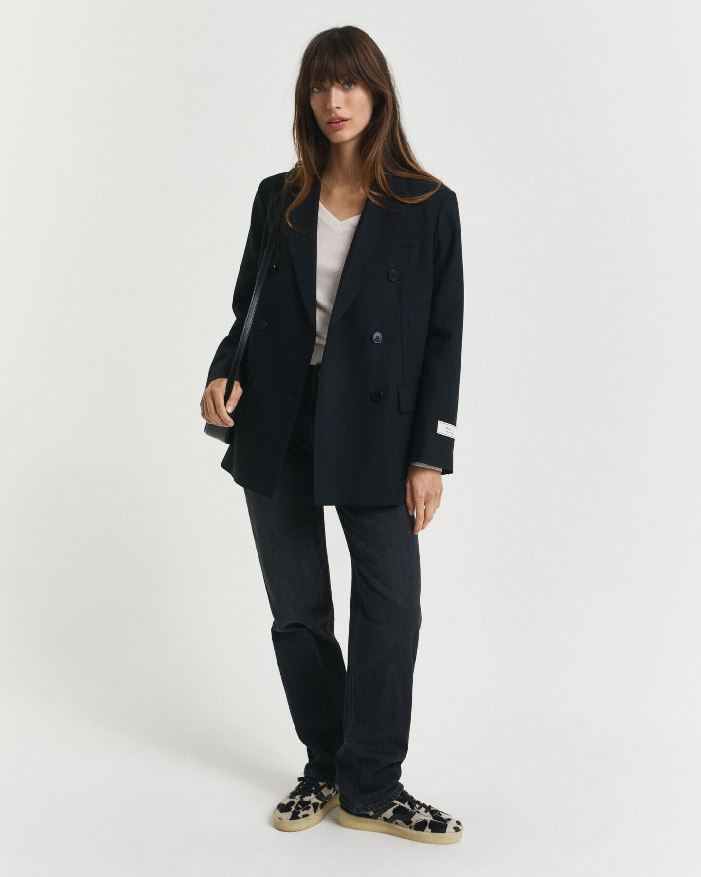 Ohut merinovillaneule, v-pääntie