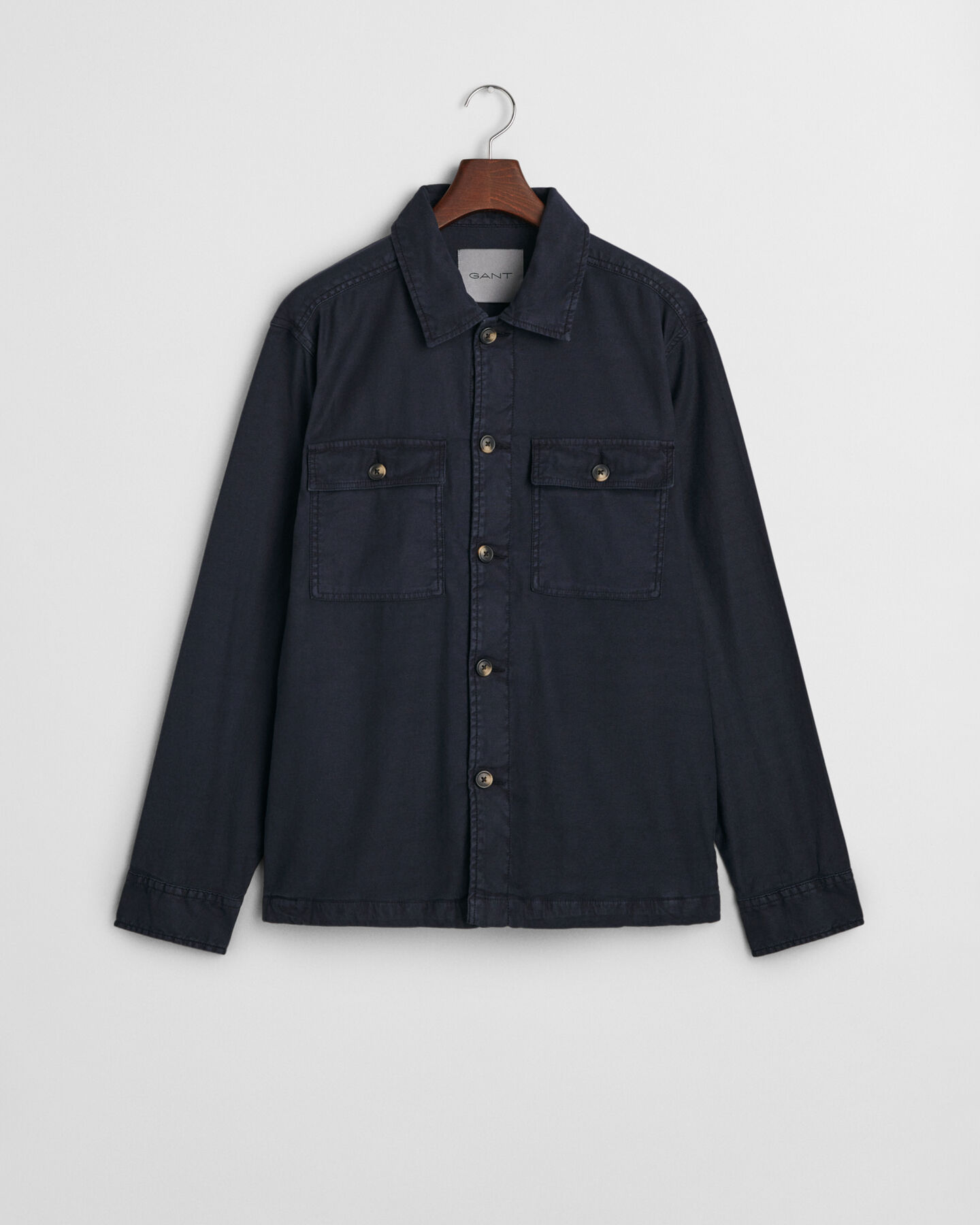 Regular fit ‑mitoitettu pusakka puuvilla-pellavaa