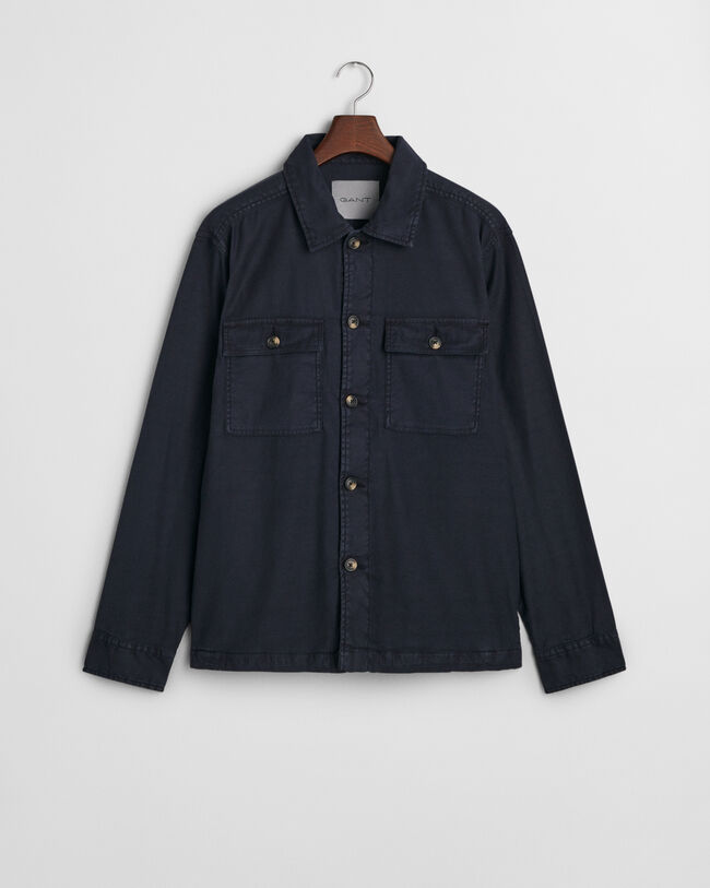 Regular fit ‑mitoitettu pusakka puuvilla-pellavaa