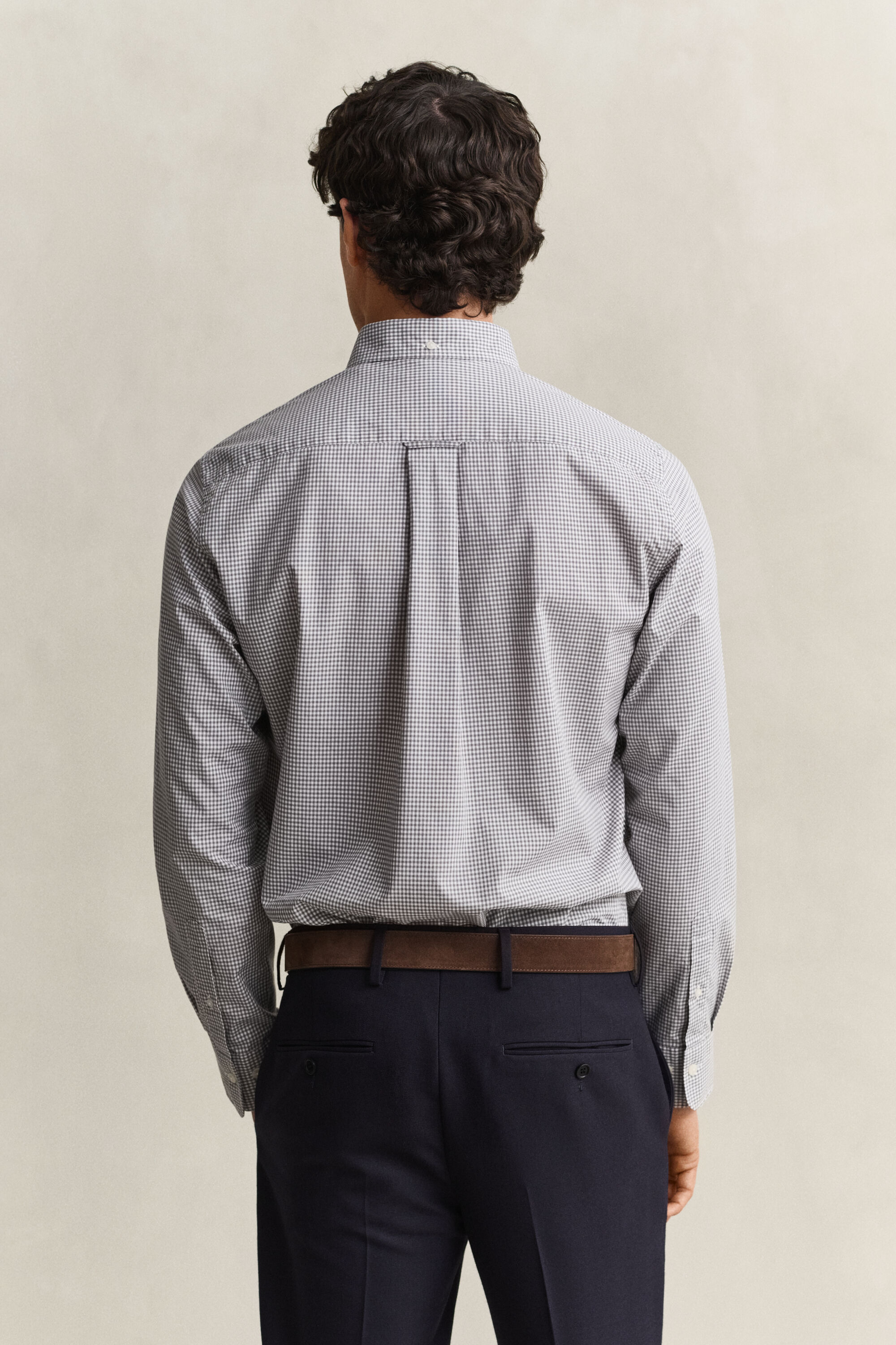 Gingham-ruudullinen Classic-popliinipaita
