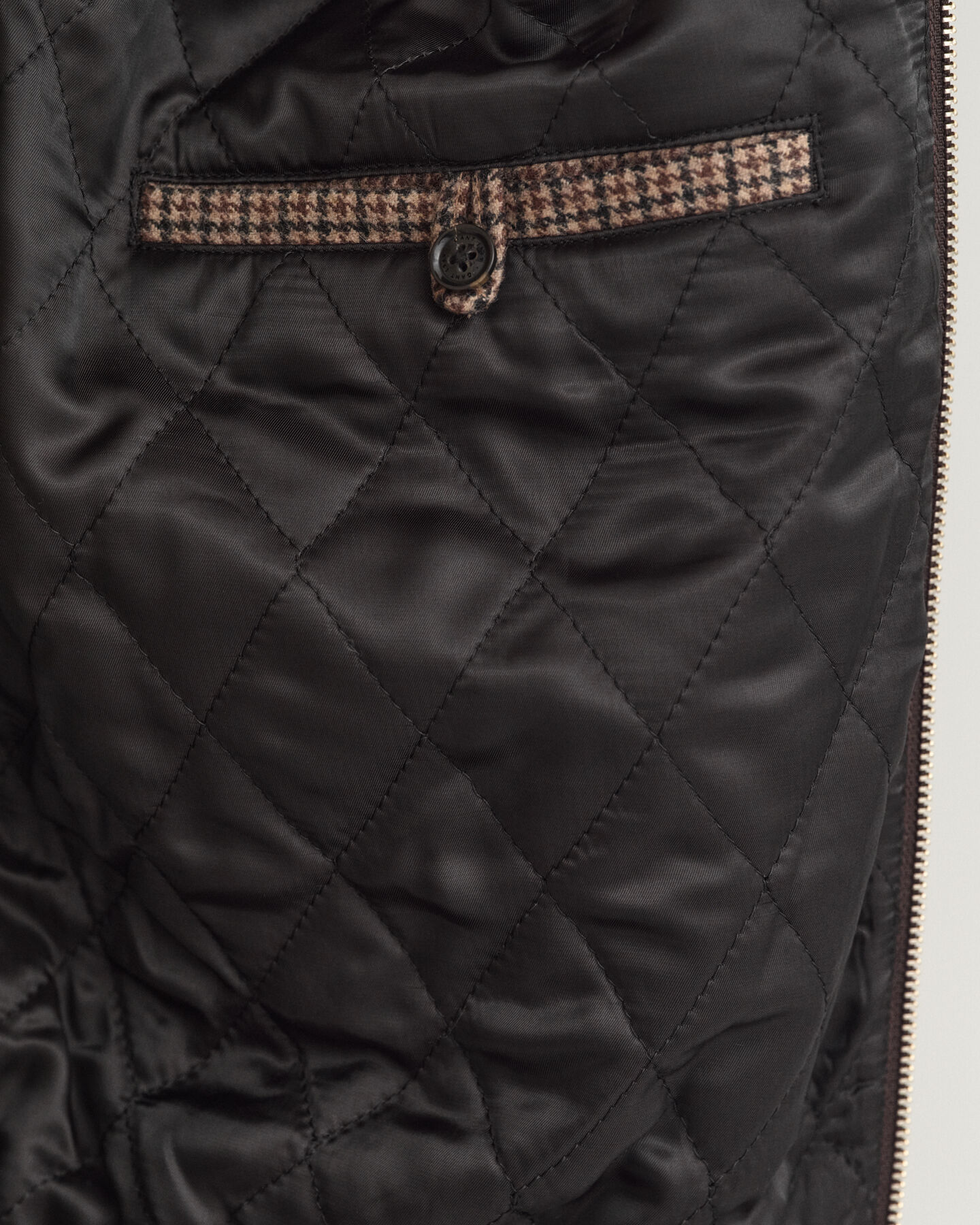 Ruudullinen Harrington-villakangastakki