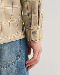 Relaxed fit ‑mitoitettu ruutupaita villa