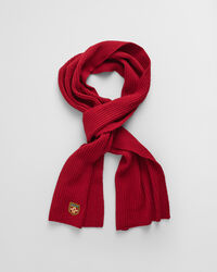 Badge-villapipo ja ‑kaulaliina lahjapakkauksessa