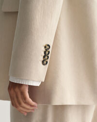 Regular fit ‑mitoitettu joustava pellavableiseri