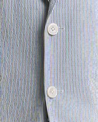 Slim fit ‑mitoitettu seersucker-puvuntakki