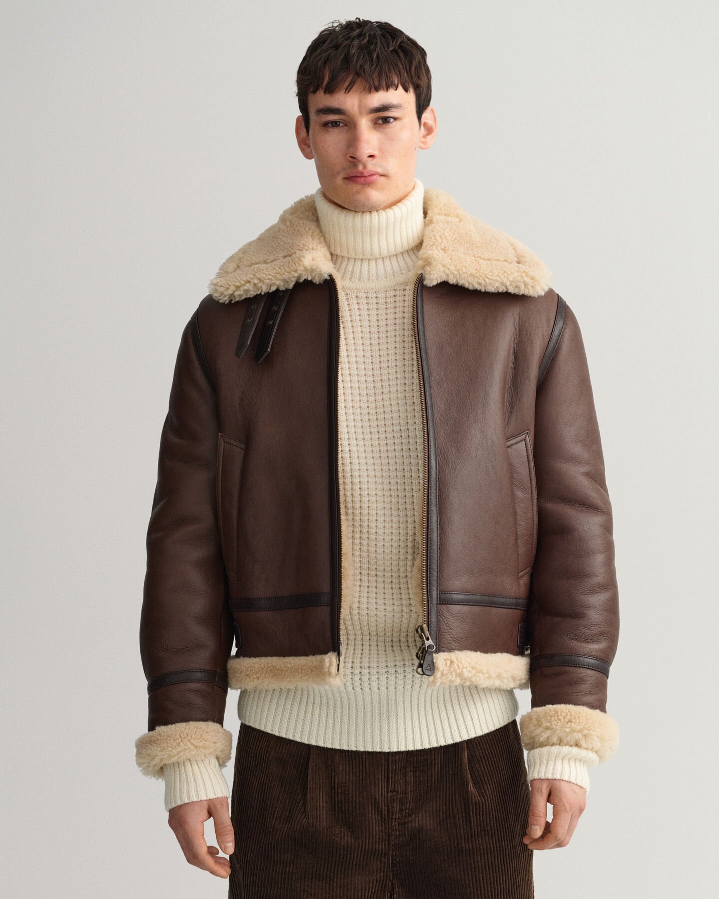 Shearling-takki