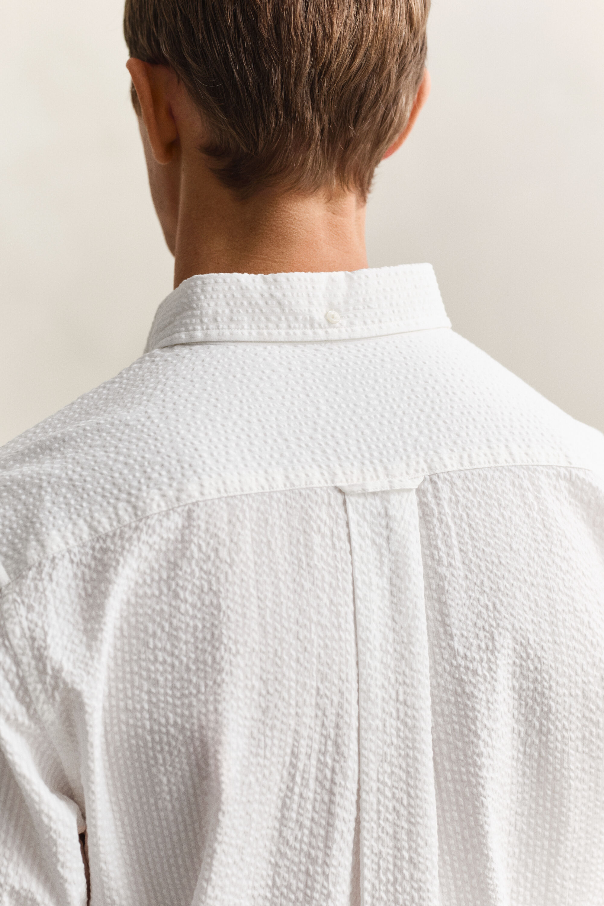 Regular fit ‑mitoitettu seersucker-paita