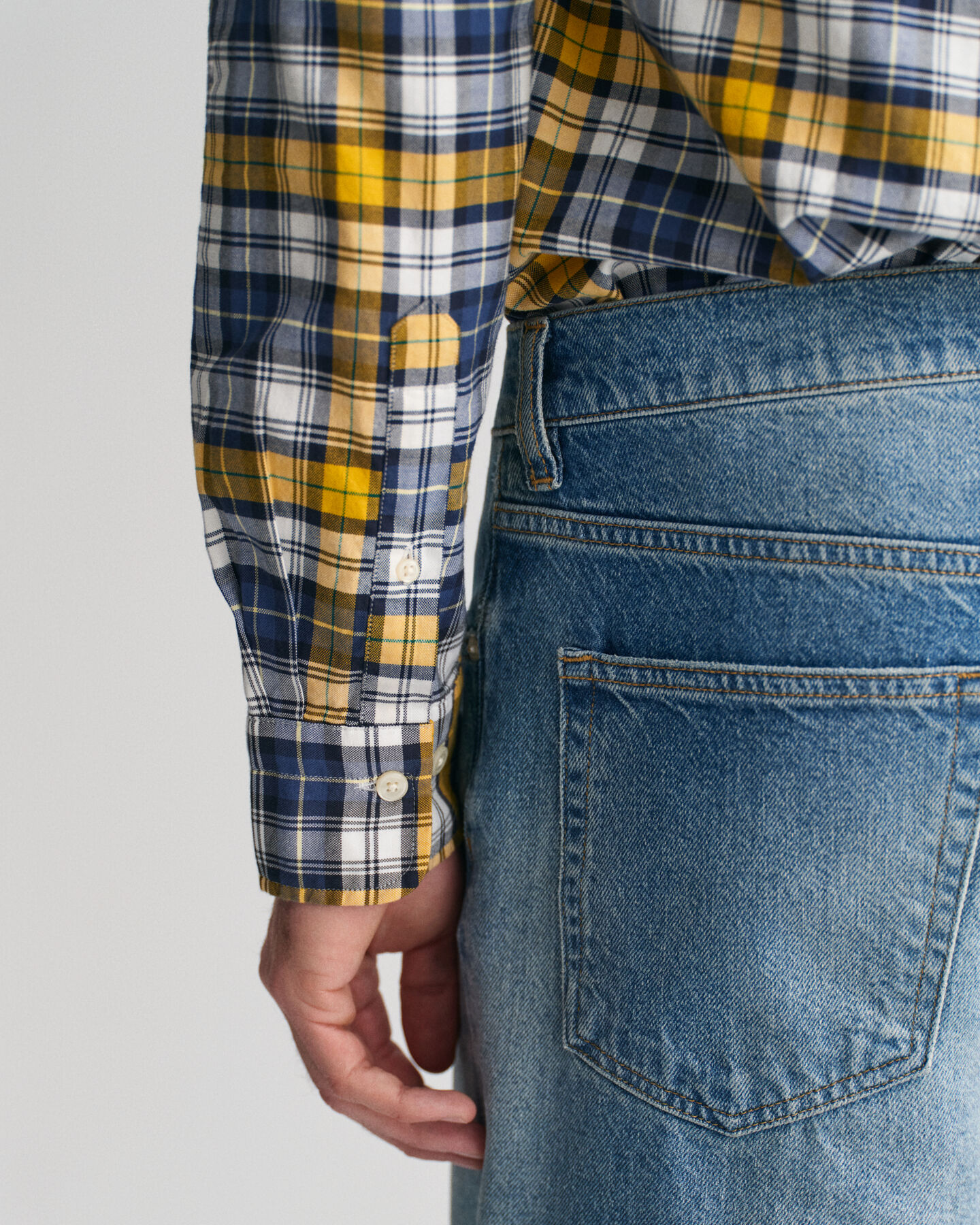 Regular&nbsp;fit ‑mitoitettu ruudullinen Archive-oxford-paita