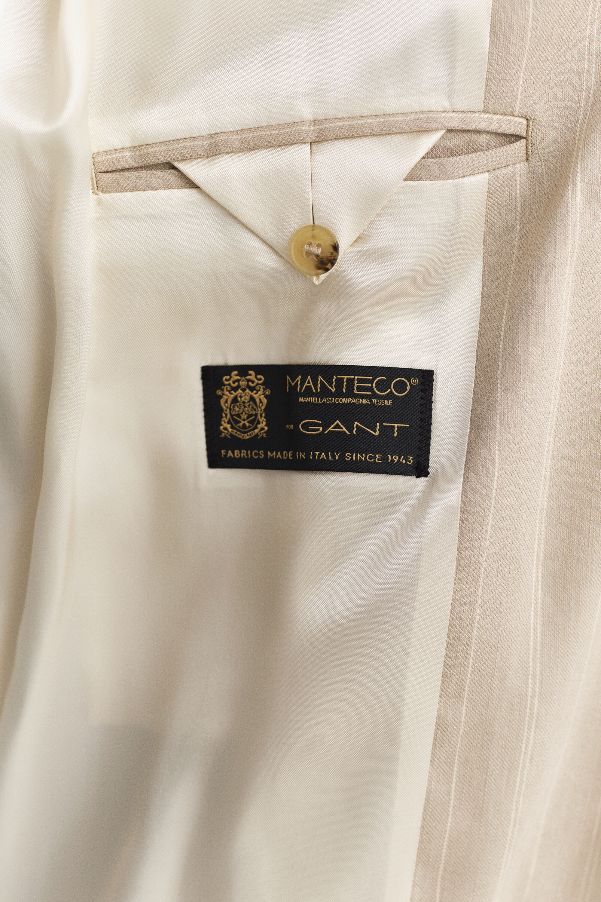 Liituraidallinen pellavasekoitetakki