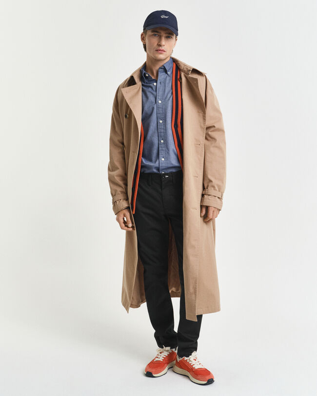 Slim fit ‑mitoitettu klassinen oxford-paita