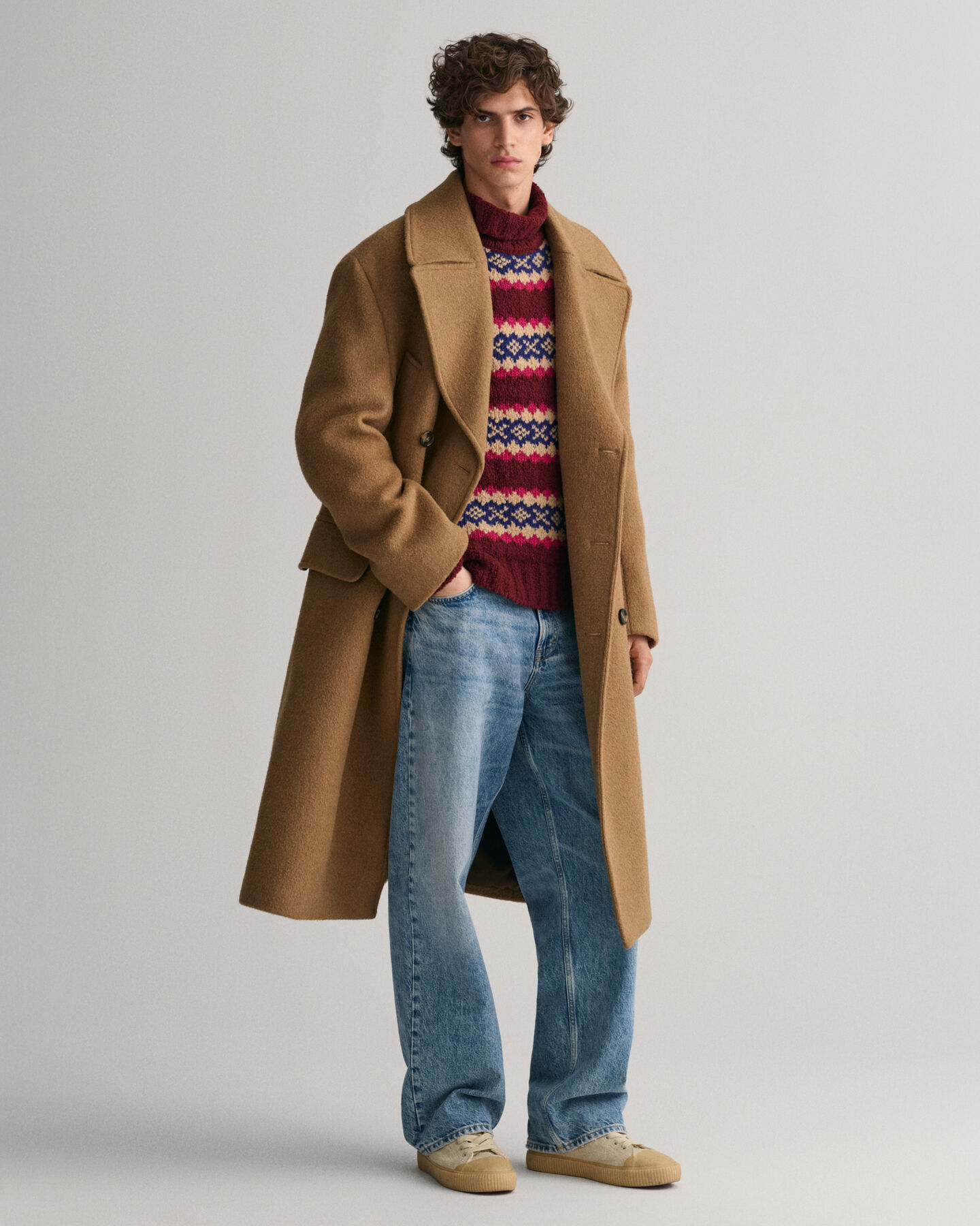 Fair Isle Funnel ‑neulepusero