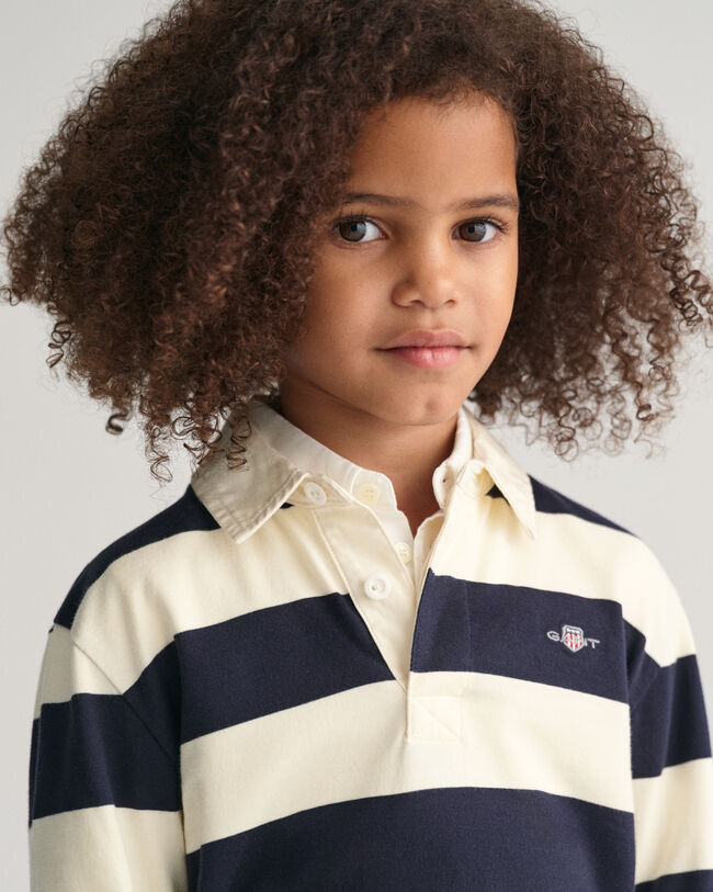 Kids-malliston raidallinen Shield Rugger ‑paita