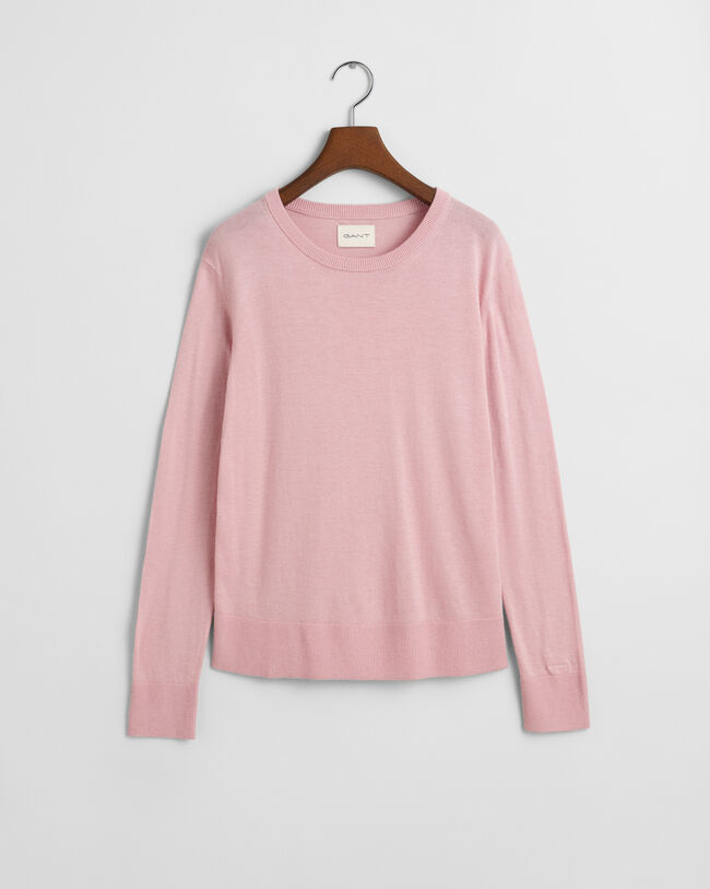 Ohut pyöreäkauluksellinen neulepusero