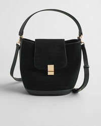 Mokkanahkainen ämpärilaukku