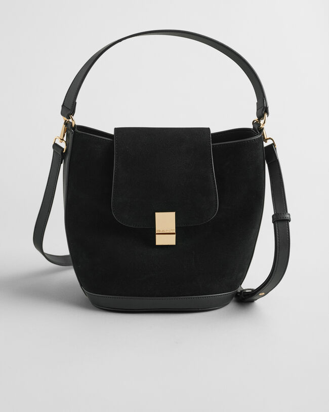 Mokkanahkainen ämpärilaukku