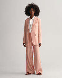 Regular fit ‑mitoitettu joustava pellavableiseri