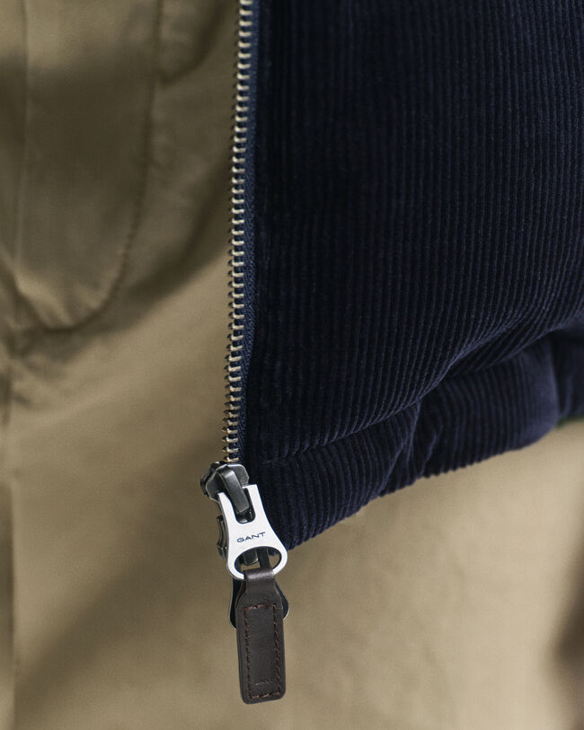 Vakosamettinen toppatakki