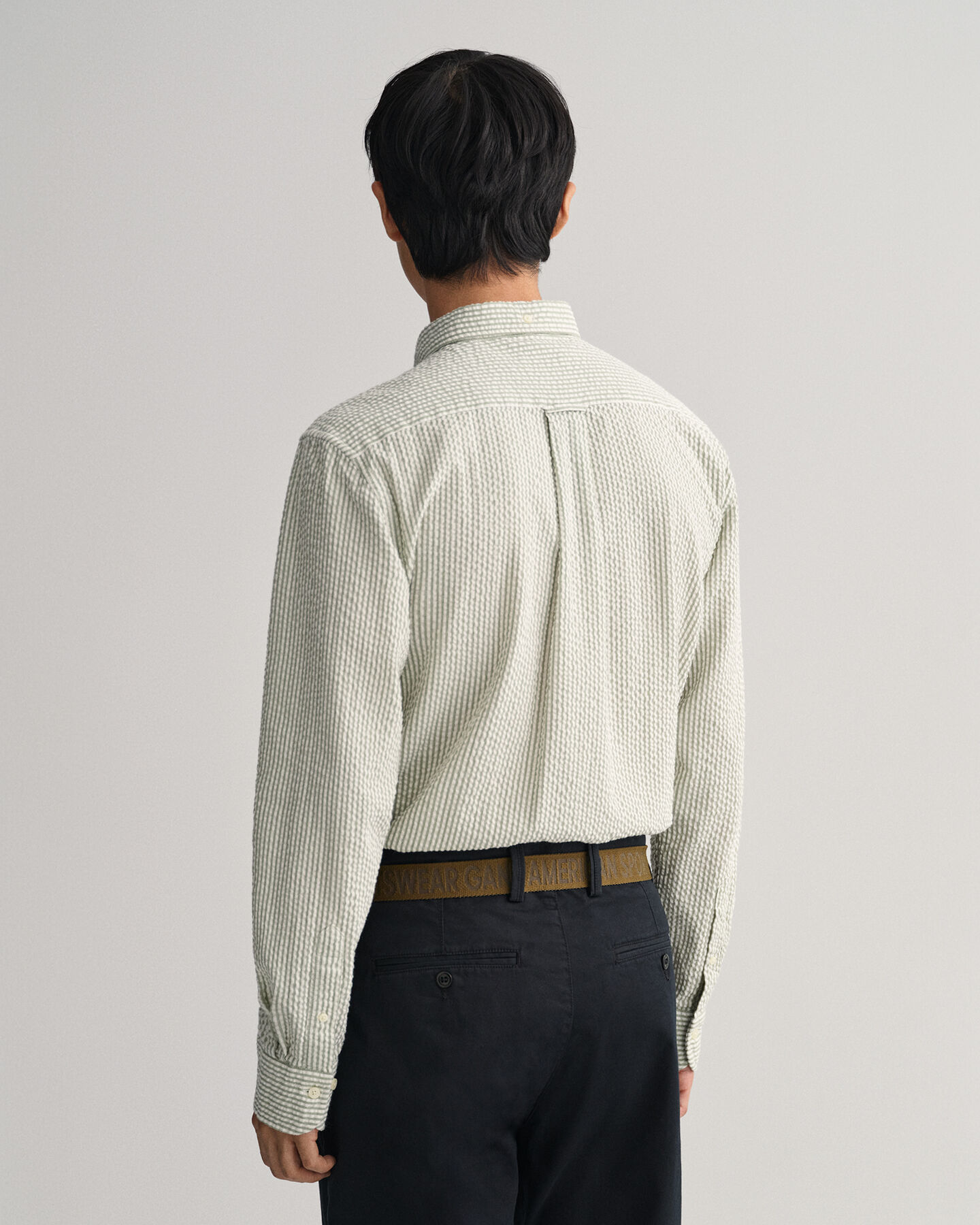 Regular fit ‑mitoitettu seersucker-paita