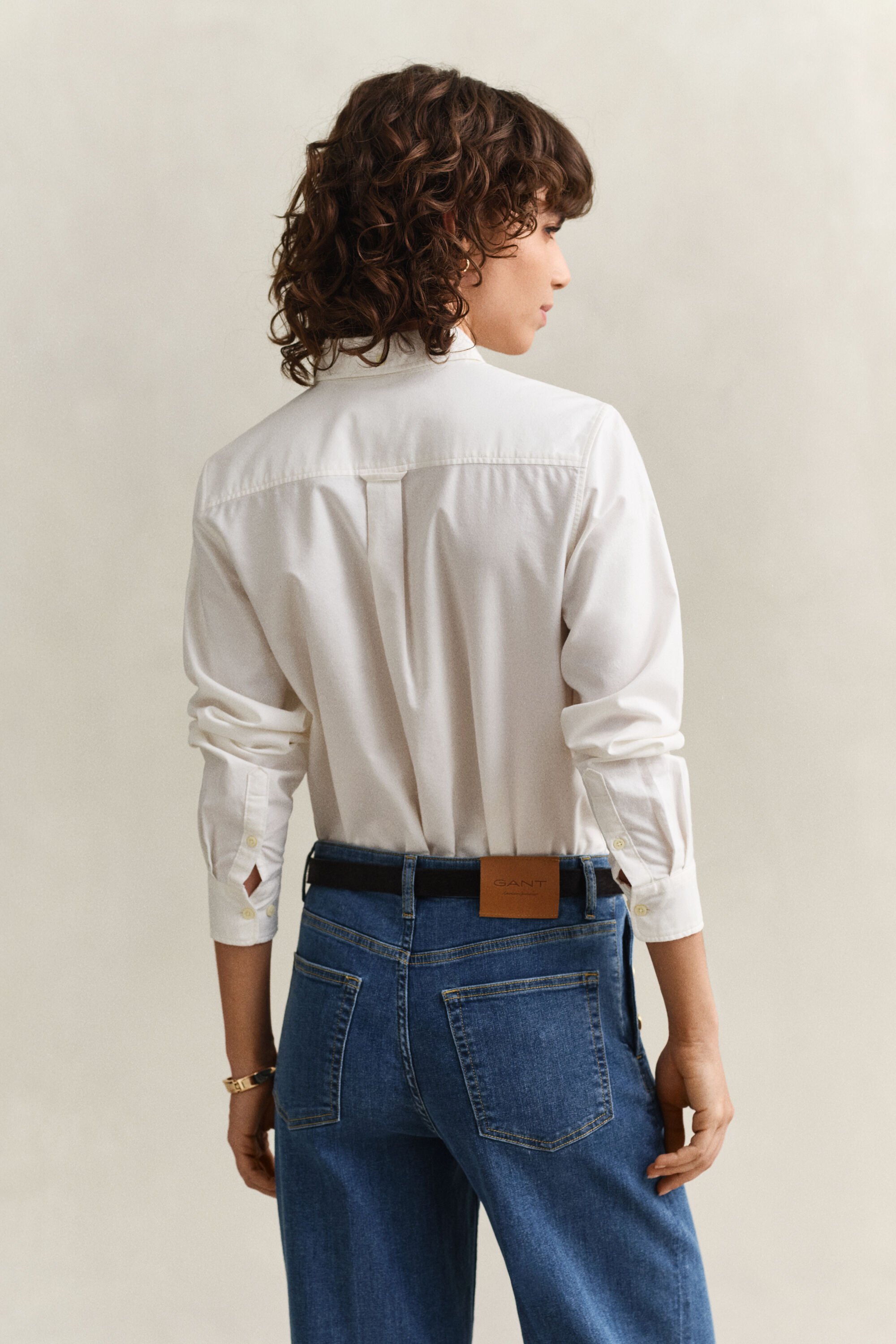 Regular fit ‑mitoitettu klassinen oxford-paita